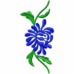 Flowers And Tree Embroidery Design 9
